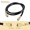gohantee R410A AC Refrigerant Charging Hose, 59" HVAC Charging Hose with 1/4' SAE Female Thread, 800PSI Working Pressure Fits for R410A R22 R134A R12 R502 HVAC Air Condition Refrigeration Charging #2