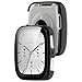 Acddeny [2-Pack] Case with Tempered Glass Screen Protector Compatible for Amazfit Active 2 Square, 9H Hardness 360° All-Round Protective Ultra Thin Protective PC Case 2Black