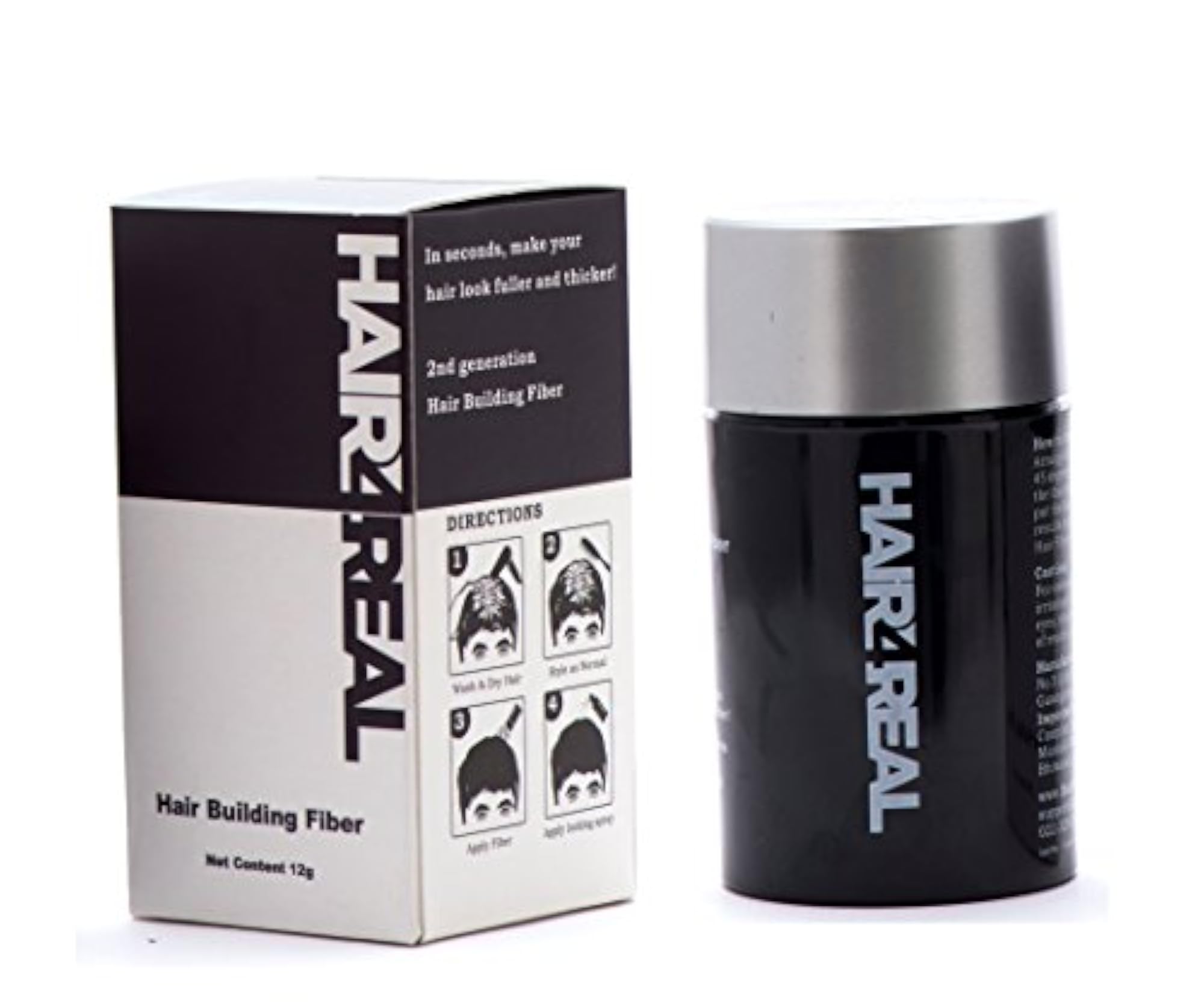 Hair Loss Concealer Fibre, Black, 12 g
