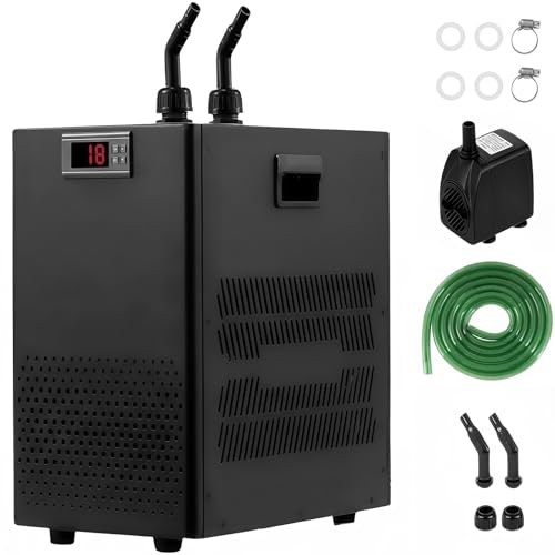 Refroidisseur d'eau D'aquarium 160L,Groupe Froid Aquarium Refroidisseur d'eau pour Groupe Froid Aquarium Aquarium Refroidisseur pour l'hydroponie Mauvaises...