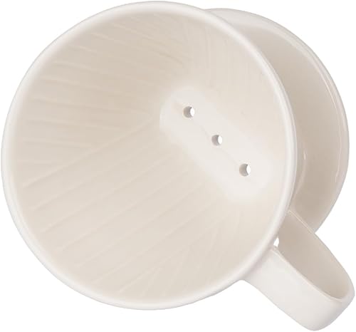 Miniatura 5 de YOLIFE Gotero de café, cafetera de cerámica para verter sobre cono, filtro de infusión lenta de porcelana para viajes, camping, cafetería,