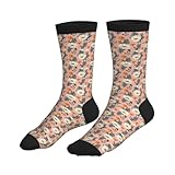 Blume Weißer Schmetterling 2 Socken Herren Neuheit Socken Elastische Wintersocken Für Outdoor...