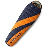  Husky Enjoy Long 2022 - Saco de dormir tipo momia (-26 °C, 230 cm), color naranja, gris y azul
