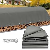 シルバーシート 防水 ブラックシート 3.6 x 4 m 防水 防雨 防風 風よけ 防雪 防災 水害対策 耐摩耗性 Uvシート レジャーシート 防災 雨除けシート お花見 レジャーシート グランドシート, グレー