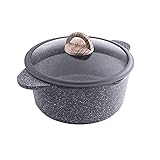 5. Compatibilité multi-combustibles : fabriqué en alliage d'aluminium de haute qualité et une base aimantée, ce pot assure un transfert de chaleur rapide et une durabilité exceptionnelle. Convient pour différents types d'ustensiles de cuisine, y compris l'induction, le gaz, la céramique, l'électrique, l'halogène et les batteries de cuisine à combustible solide. Non recommandé pour une utilisation au four.