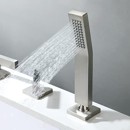 Mitigeur de salle de bain LED cascade lumineuse avec douchette - 6