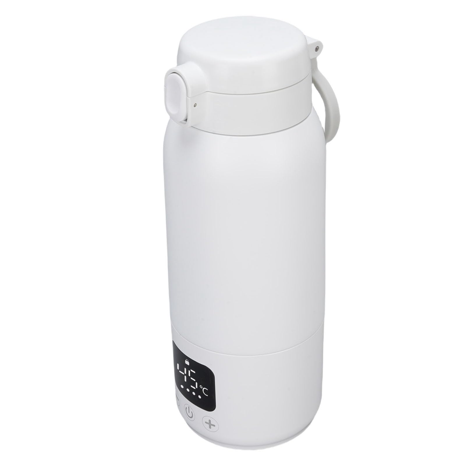 Walfront Calentador de Biberones Portátil, Calentador de Leche de Acero Inoxidable 316 con Capacidad de 500 Ml, Control de Temperatura de Calentamiento 360, a Prueba de Agua IPX6, Recargable por USB