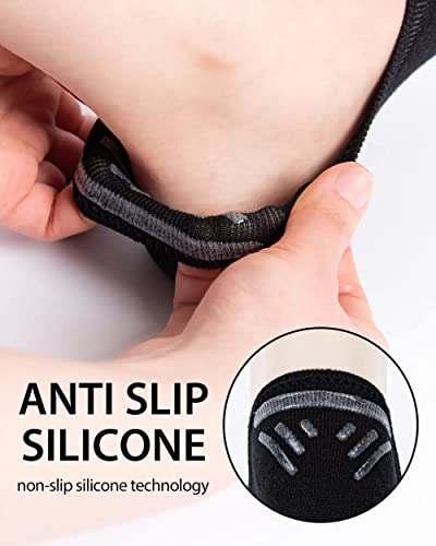 Cutie Mango 3 Pair Heart Print No Show Socks Flat Liner Daily Casual Premium Cotton Invisible Comfortable Non-Slip Novelty Simple Design Socks 5,6,7,8,9 Size For Women (White) #TOP3