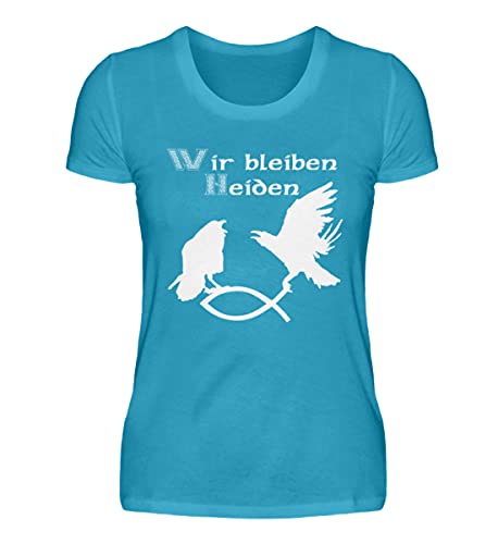 T-Shirt Femme Turquoise Hugin & Munin pour vos Journées Détente