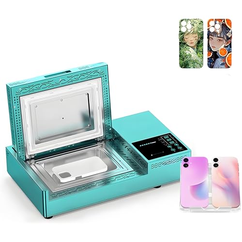 LYAYYDS Máquina Profesional de prensado térmico 3D para Fundas de teléfono: Kit Completo con 2 moldes y 20 Carcasas | Impresora de sublimación de Calor rápido de 180 °C, 47 x 27 x 10 cm onlyMachine