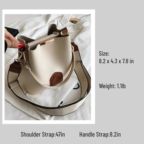 Crossbody Bags for Women PU Leather Tote Bag Cross Body Purse Trendy Shoulder Bag with Adjustable Strap Handbags4
