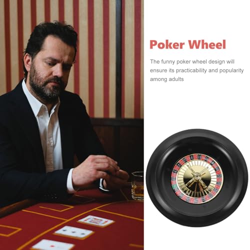 Didiseaon Kreativer Poker-Roulette-Wheel Für Partys Spielrad Robust Tragbar Für Geburtstagsfeiern Hauspokerspiele Veranstaltungen Hochwertiges Partyspiel Zubehör