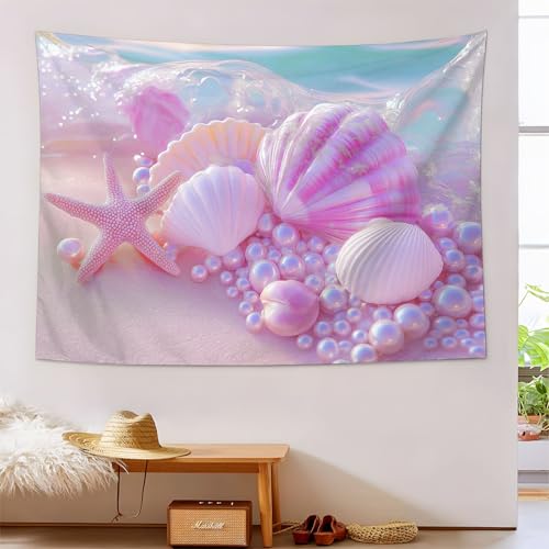 Tapiz de pared decorativo de 150x200cm en tela cepillada rosa para salón o colcha de cama