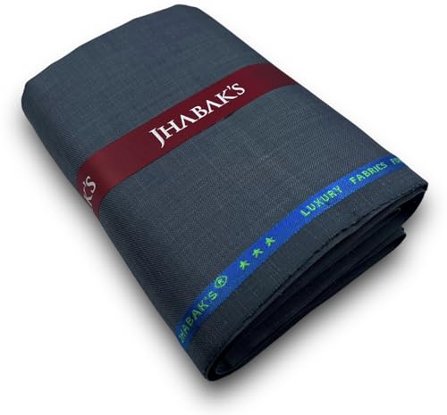 Image of JHABAK'S Unstitched Viscose Rayon Trouser Fabric for Men - Length: 1.30 m /Width: 58 inches