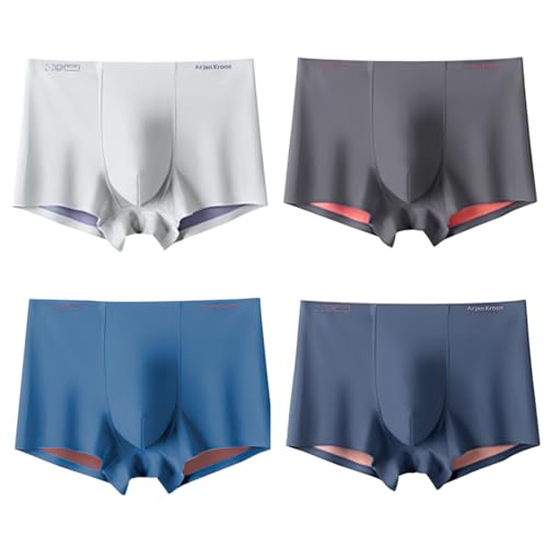 Arjen Kroos Men's Short Leg Boxer Briefs Modal Trunks Underwear 4 Pack
