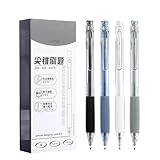 12個/箱 - 0.5mm ST シャープ コーンペン ペン先 プッシュ ニュートラル ペン ソフト接着剤 速乾 ニュートラルペン - ブラック
