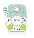 Singing Machine Kids SMK250BG Mood LED Glowing Bluetooth Sing-Along Speaker with Wired Youth Microphone Doubles as a Night Light, Blue/Green