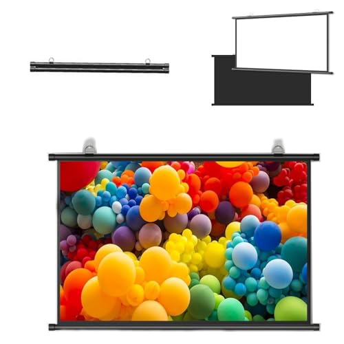 Pantalla manual de proyector 60 pulg 4:3 para cine en casa miniatura 1