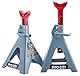 Pro-Lift T-6906D Doppelstift Unterstellbock | Unterstellböcke Kfz - 6 Tonnen, 1 Pack, 18x12 Inch, Grau und Rot