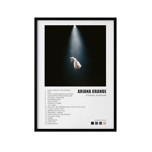 LISA MARIE DESIGNS Ariana Grande Album Cover Poster, Eternal Sunshine, Sweetener & Yours Truly, A4 or A3 Poster Framed and Unframed (A4 Unframed (210x297mm), Unframed, Eternal Sunshine)