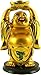Generic Laughing Buddha Budha for Health Wealth Money and Good Luck (Set of 1), Gold