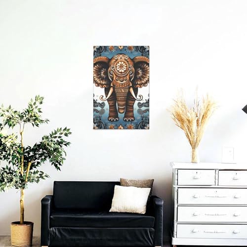 Impression HD éléphant sur toile premium pour décoration murale - 2
