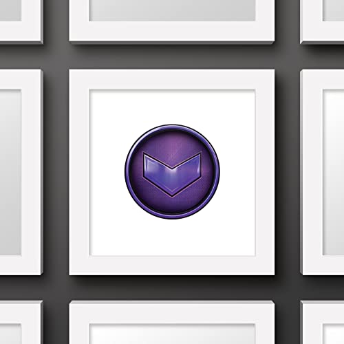 Poster Marvel Hawkeye avec cadre blanc tableau mural prêt à poser - 3