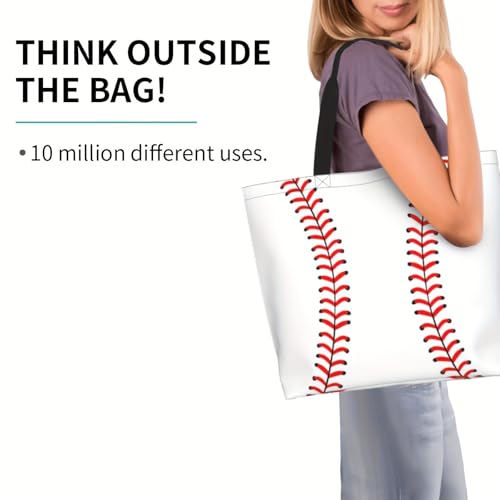 Baseball Tote Bag - Handbag, Shopping and Travel Bag for Sports Mom - Gifts for Women3