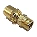 EDGE INDUSTRIAL Brass Reusable Fitting Adapter 3/8" NPTF Male X 3/8" Hose ID X 11/16" Hose OD