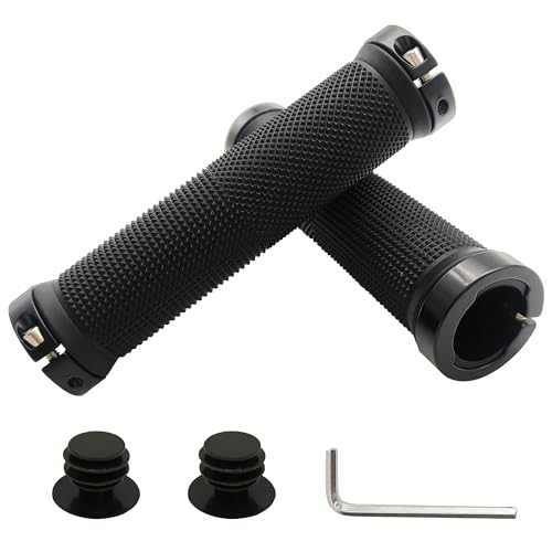RYANGO Bike Handlebar Grips, MTB Grips with Elastic Grainy Design Double Lock, Handlebar Grips...