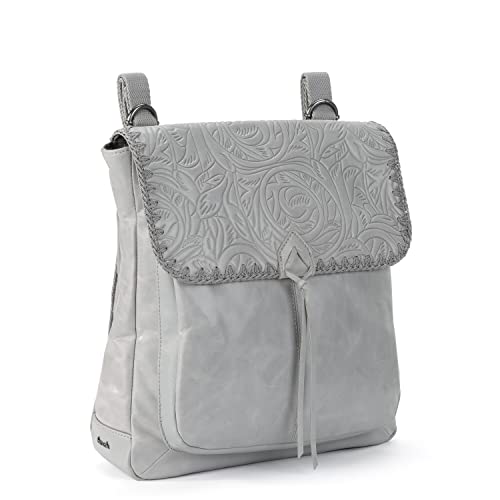 The Sak Womens Ventura Convertible Backpack In Leather, Light Smoke Leaf Embossed, One Size Us #TOP1