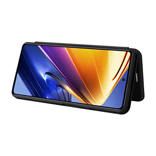 Para Xiaomi Redmi K50 Gaming, para Xiaomi Poco F4 gt Caso, fibra de carbono de luxo PU+TPU Caso híbr