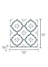 FloorPops FP2943 Alfama Peel & Stick Floor Tiles, Multicolor, Blue