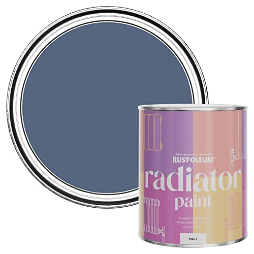 Rust-Oleum Blue Radiator Paint in Matt Finish - Blue River 750ml