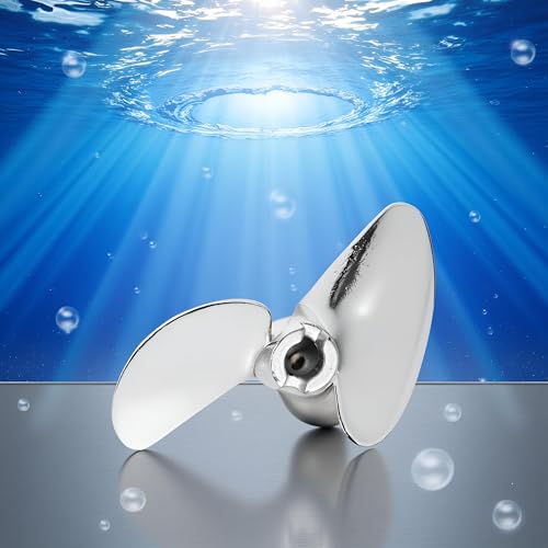 RC-Bootspropeller, Hohe Schubkraft, Aluminiumlegierung, 35mm, 2 Bl&auml;tter, 0,2 Zoll Innendurchmesser, Silber, for Modelleboote, Wassersport, Outdoor Activities