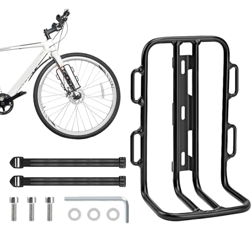 Horquilla delantera Rack, Cycle Fork Mount Rack - Aleación de Aluminio -Equipaje -Touring Carrier Racks | Equipaje -Touring -Carrier -para ir de compras, montar a caballo