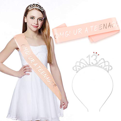 Banda de satén y tiara cómodas para niñas en eventos 5
