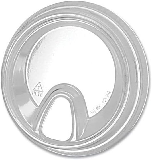 Fabri-Kal FABSLKC1224 12-24 oz Greenware Cold Drink Sip Lids Clear - Pack of 1000