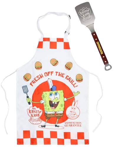 Set para parrilla con delantal y espátula SpongeBob miniatura 3