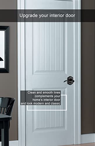 Goldenwarm Black Door Handles Interior, Classic Decorative Privacy Door Handle, Matte Black Interior Lever Door Dandles For Bedroom, Bathroom(6 Pack) #TOP3