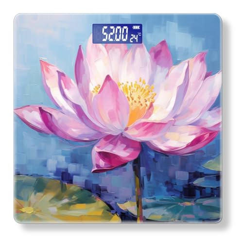 Báscula digital para baño precisión 400 lb con pantalla LED miniatura 1