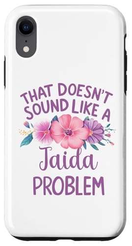 Jaida Personalized Cute Flower Girls Jaida Name スマホケース iPhone XR 用