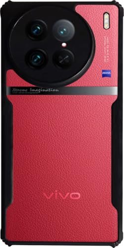 Image of AIBEX Crystal Clear Back Cover Case for Vivo X90 Pro 5G | 360 Degree Protection | Shock Proof Design | Transparent Back Cover Case (PC & TPU, Black Bumper)