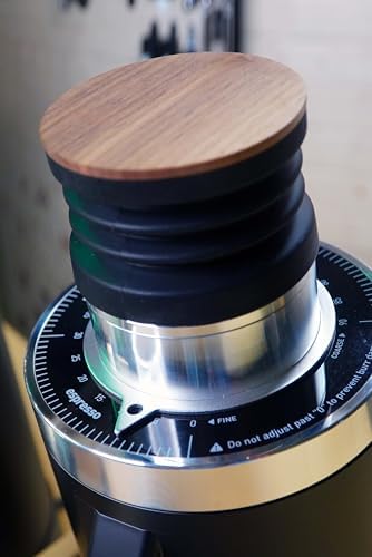 Turin DF64 Gen 2 Single Dose Coffee Grinder - 64mm Flat Burrs, Black or White, Stainless Steel or DLC Burrs, Low Retention, Stepless Adjustment (Stainless Steel Burrs, Black) - Thumbnail 2