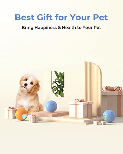 Cheerble Smart Interactive Dog Toy, Automatic Moving Bouncing Ball, Active Rolling Ball For Small Breeds Dogs Puppies Boredom, Peppy Pet Ball, Wicked Ball Se, Blue #TOP7