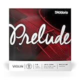 d'addario prelude violino a corda singola - d stringa - 1/8 scala - tensione media - j813 1/8m - 1 stringa