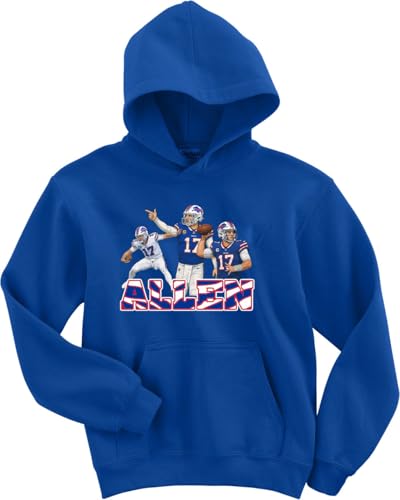 Josh Allen Buffalo Collage Hooded Sweatshirt Hoodie