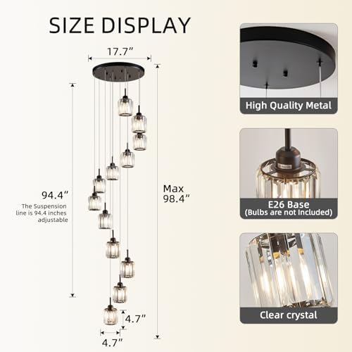 52% de descuento en candelabro negro moderno con cristales