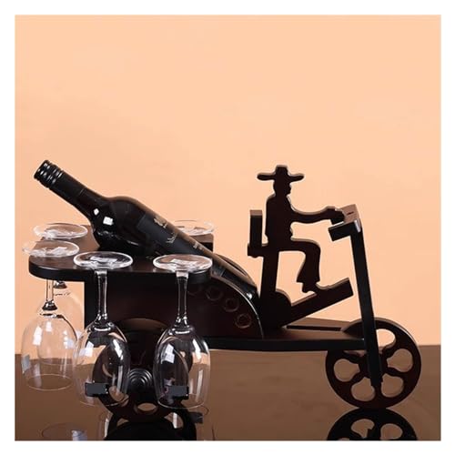 Soporte de vino de madera para mesa 50x22x33 cm miniatura 7