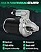 SCITOO Starter Motor 17593 for Hyundai for Accent 1.6L 2012-2013 for Veloster 1.6L 2012-2013 for Kia for Rio 1.6L 2012 for Soul 1.6L 2010-2012 12V 0.9kW CW 8-Tooth Pinion DD